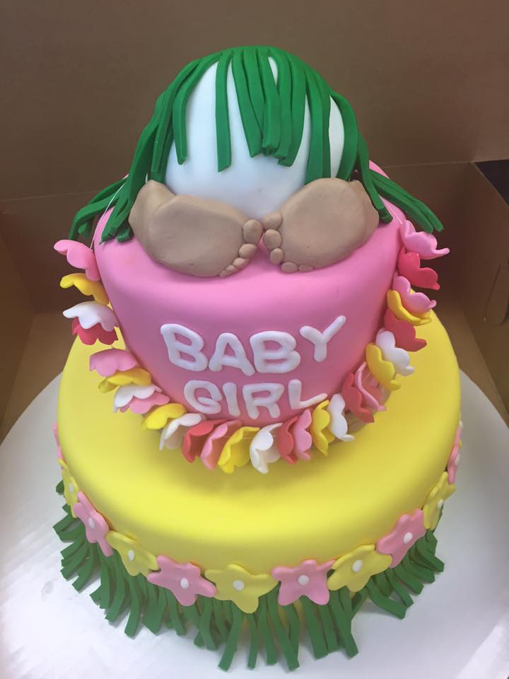 baby girl cake