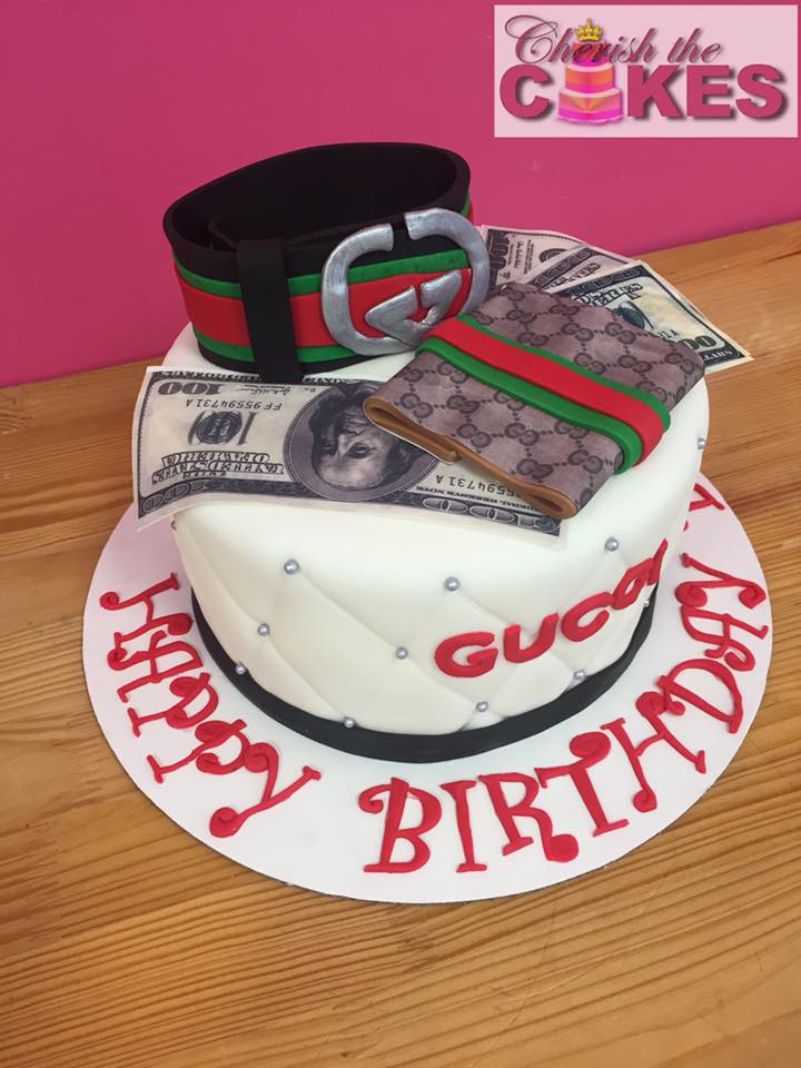 gucci birthday cake